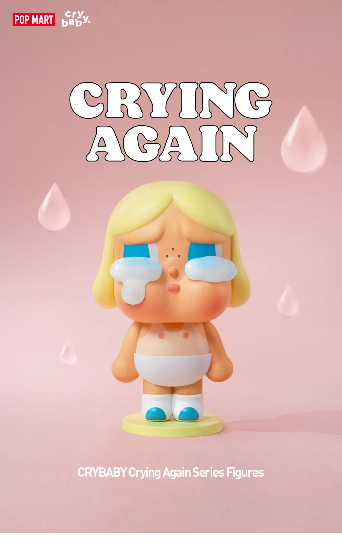 Crying Baby Crying Again Series Figures blind box by Ralphie's Funhouse, featuring collectible CryBaby character figures.