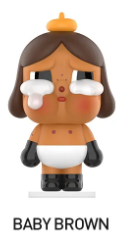 Blind box figure from Ralphie's Funhouse Crybaby series by Popmart, featuring a crying character with colorful details.
