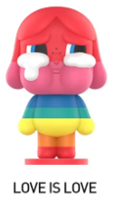 Blind box image of Ralphie's Funhouse Crybaby Crying Again Series figures from POPMART, featuring colorful, expressive collectible toys.