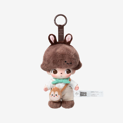 Vinyl plush keychain from POPMART DIMOO WORLD × DISNEY series, sealed blind box featuring Disney character plush details.