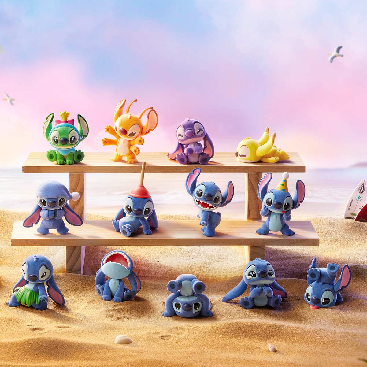 Sealed blind box featuring Ralphie's Funhouse Disney Stitch Little Emotions Series figure by Popmart, showcasing a cute Stitch design.