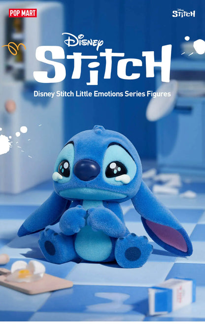 Sealed blind box of POPMART Disney Stitch Little Emotions Series figures from Ralphie's Funhouse, featuring a collectible Stitch figure.