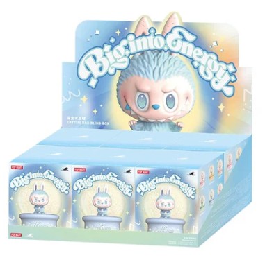 Sealed POPMART Labubu Big into Energy Series crystal ball figure from Ralphie's Funhouse, in original packaging.