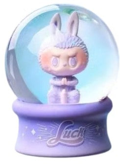 Sealed POPMART Labubu Big into Energy Series Crystal Ball Series figure in original packaging, featuring colorful character design.