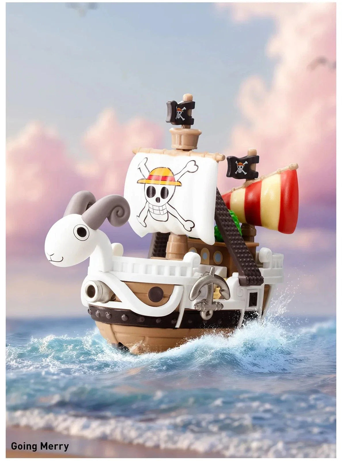 Sealed blind box featuring Ralphie's Funhouse PopMart One Piece: The Grand Line Series collectible figure on a white background.