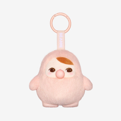 Sealed POPMART Pucky Beanie Bubble Up Series plush pendant blind box by Ralphie's Funhouse, featuring colorful plush character inside.