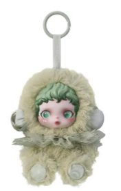Soft plush doll from Ralphie's Funhouse θSKULLPANDA Impressionism Series featuring a colorful, artistic panda design.