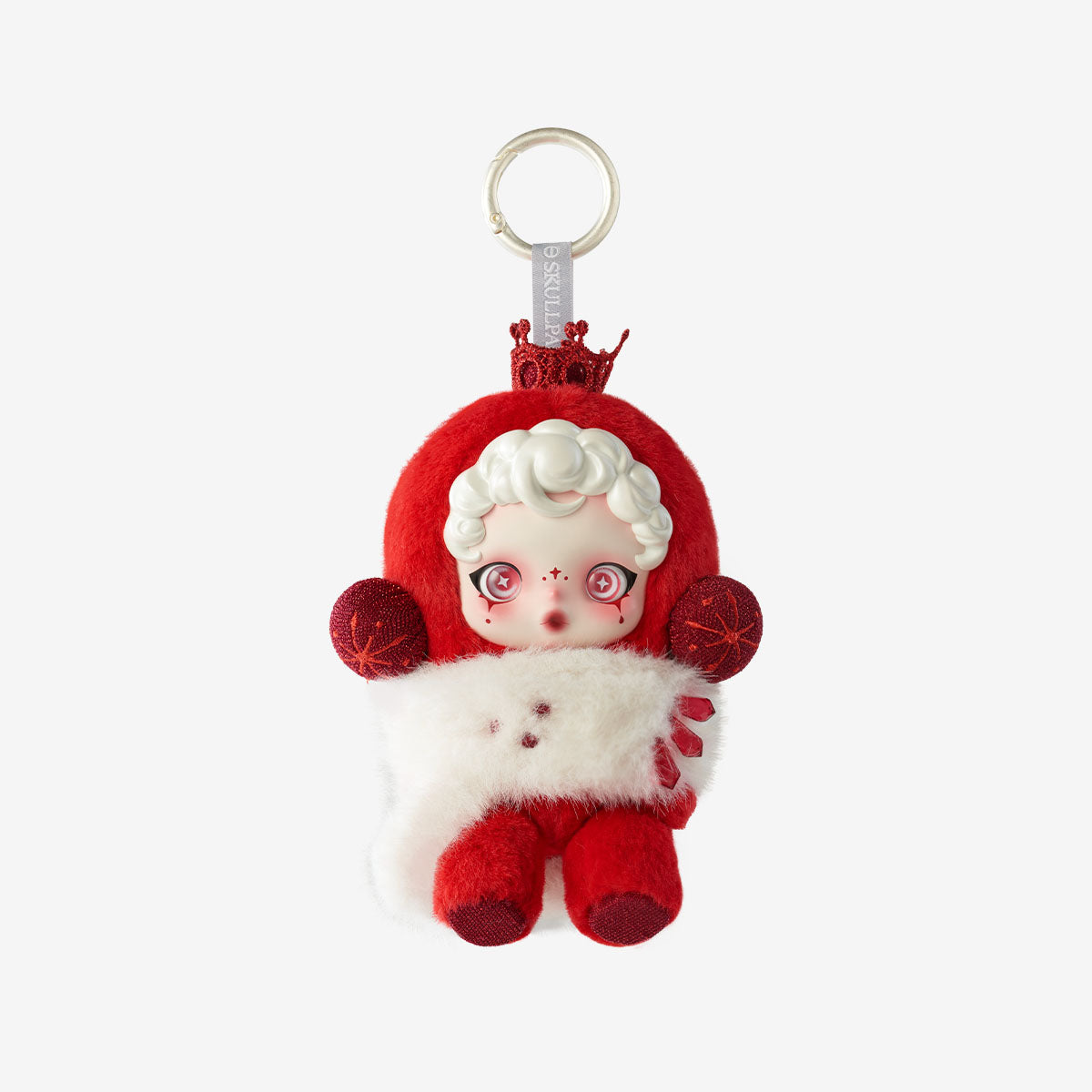 Sealed POPMART Skullpanda Winter Symphony plush keychain blind box from Ralphie's Funhouse, featuring a cute panda design.