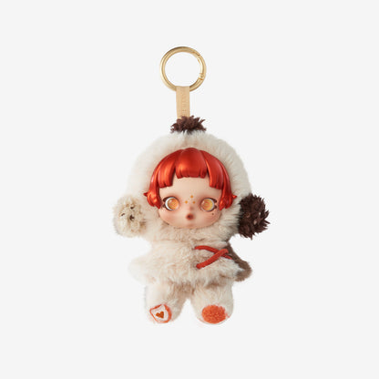 Sealed POPMART Skullpanda Winter Symphony plush keychain blind box from Ralphie's Funhouse, featuring a collectible character in packaging.