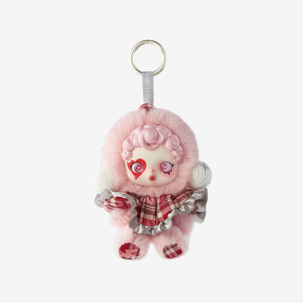 Sealed POPMART SkullPanda Winter Symphony plush keychain blind box from Ralphie's Funhouse, featuring a collectible plush design.