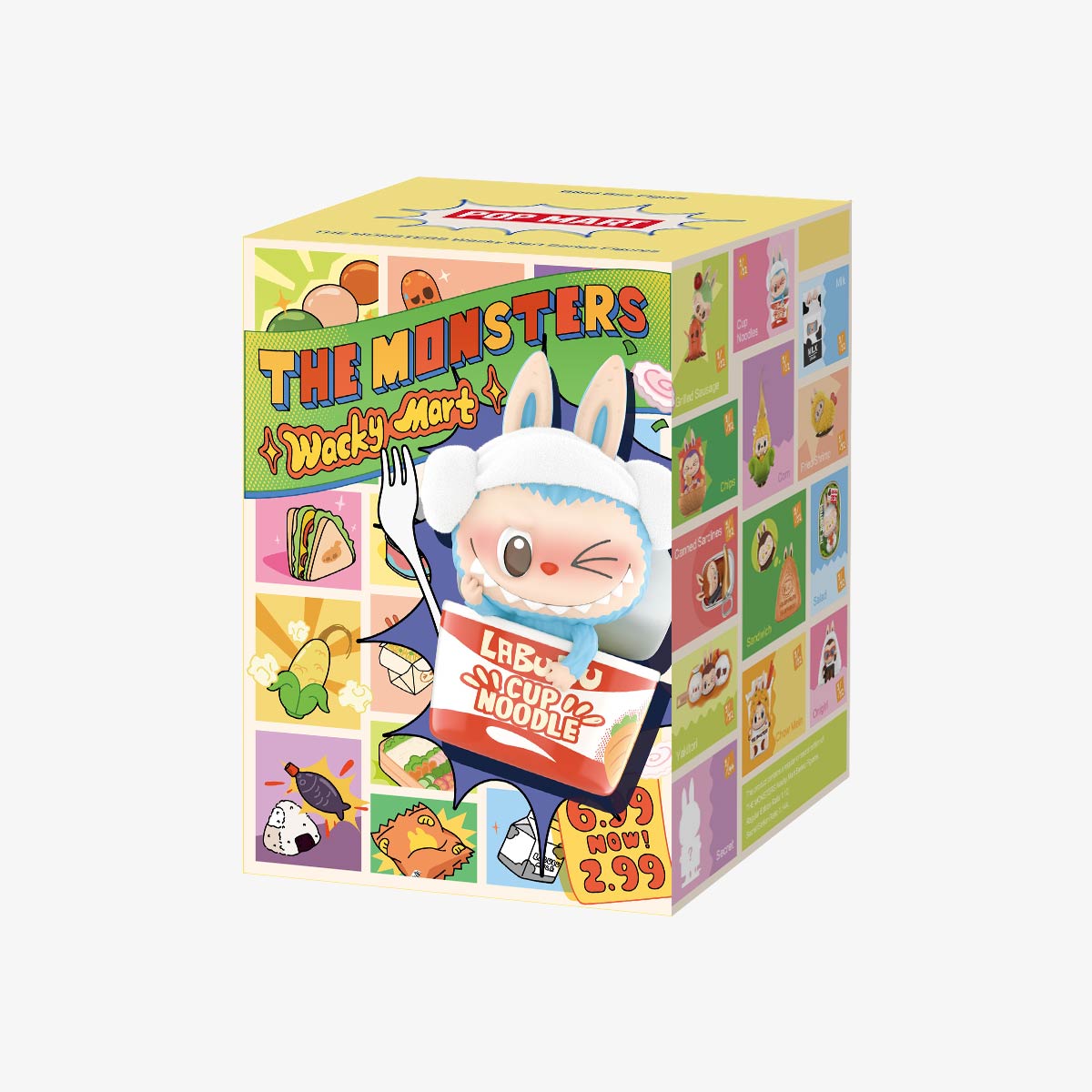 Sealed Ralphie's Funhouse POPMART Wacky Mart Series blind box featuring colorful collectible figures in a retail package.