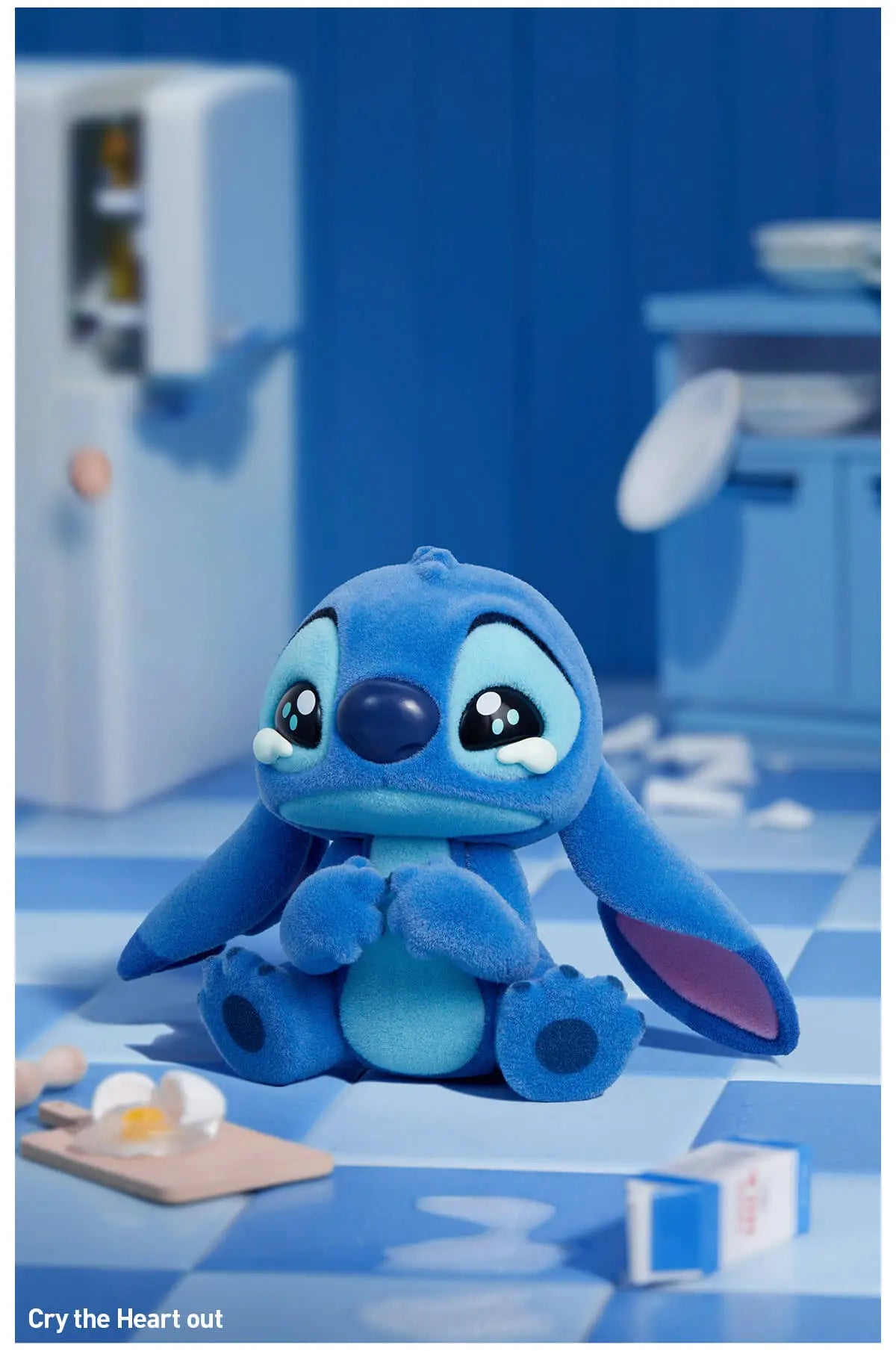 Sealed blind box of POPMART Disney Stitch Little Emotions Series figure from Ralphie's Funhouse, upcoming June restock.