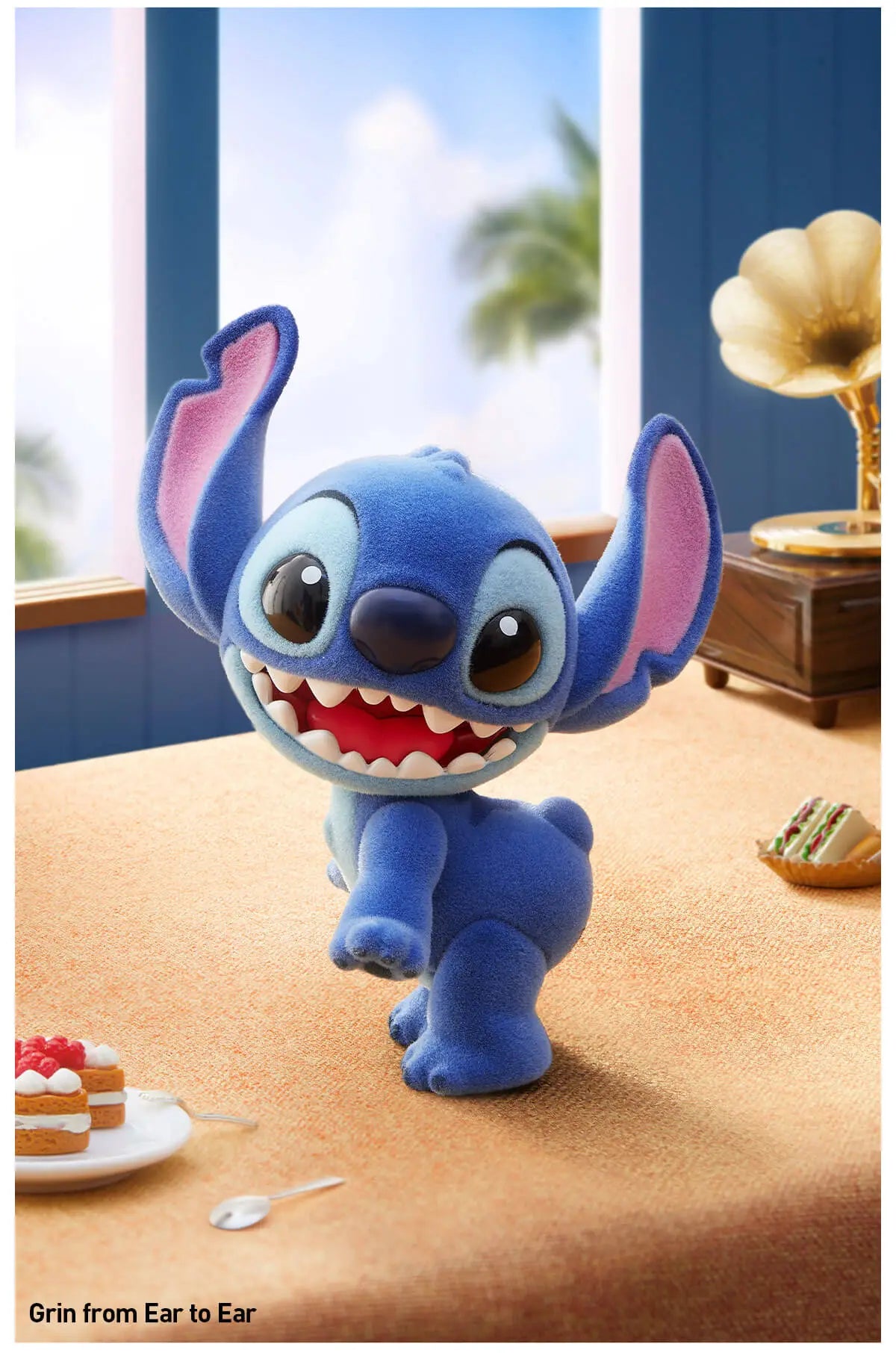 Sealed blind box of POPMART Disney Stitch Little Emotions Series figure by Ralphie's Funhouse, featuring colorful Stitch illustration.