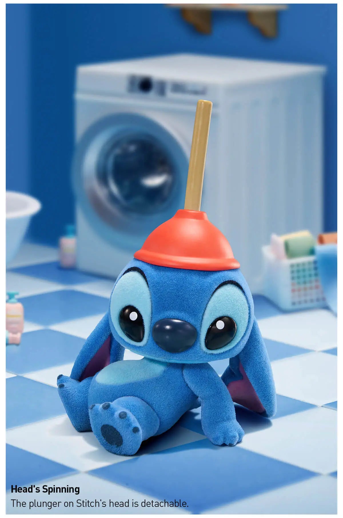 Sealed POPMART Disney Stitch Little Emotions Series figure from Ralphie's Funhouse, in a clear blind box for incoming June restock.