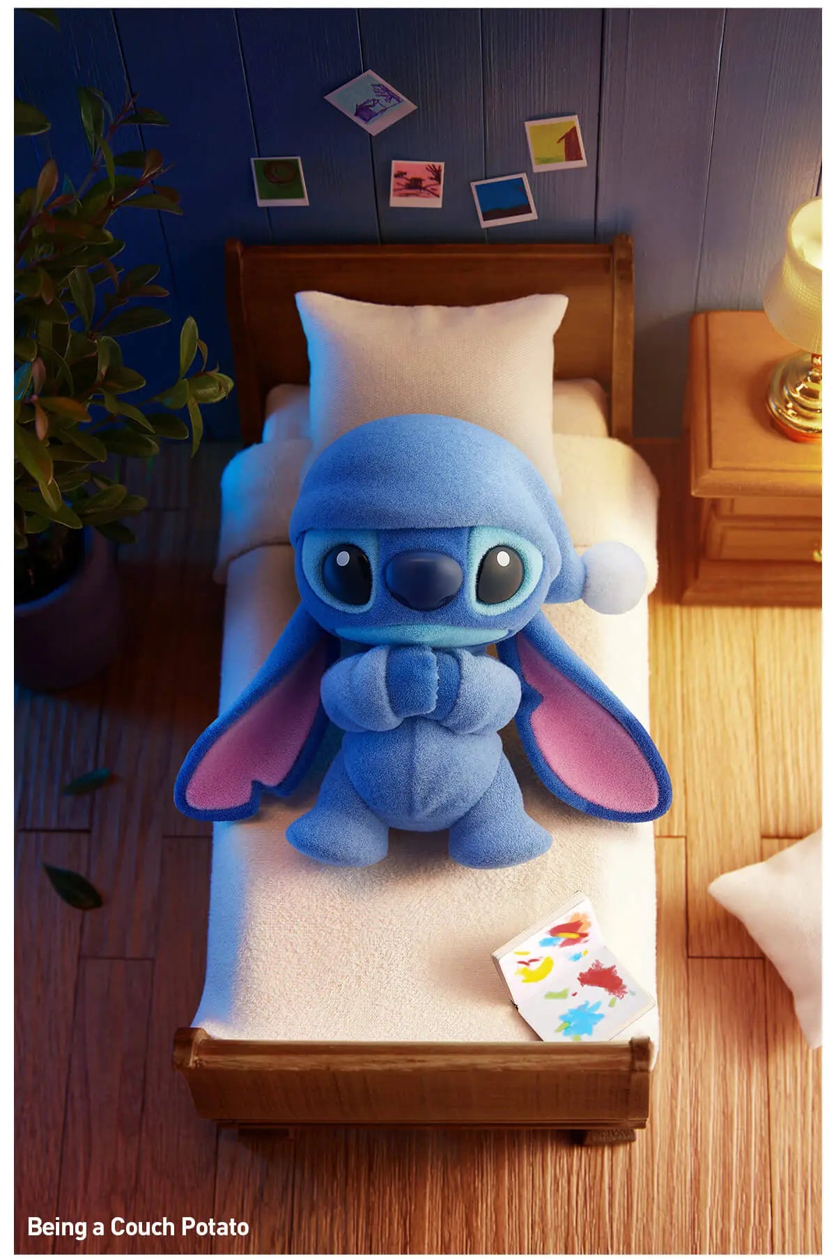 Sealed blind box of POPMART Disney Stitch Little Emotions Series figure from Ralphie's Funhouse, upcoming June restock.