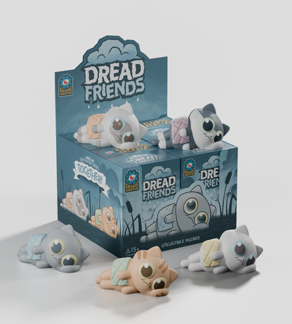 Sealed Kaleidos Creative Dread Friends Blind Box by Ralphie's Funhouse featuring colorful cartoon characters and collectible toys inside.