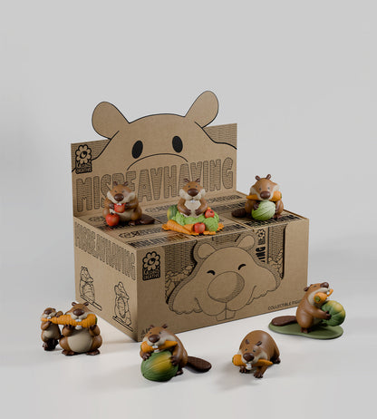 Sealed Kaleidos Creative MISBEAVHAVING blind box by Ralphie's Funhouse with colorful, playful artwork on the packaging.