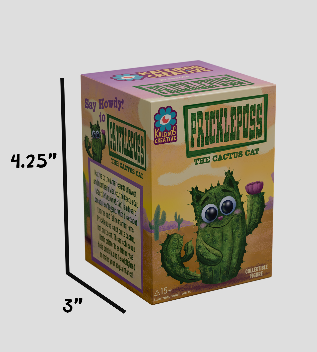Sealed Kaleidos Creative Pricklepuss blind box by Ralphie's Funhouse, featuring a colorful, collectible toy inside.
