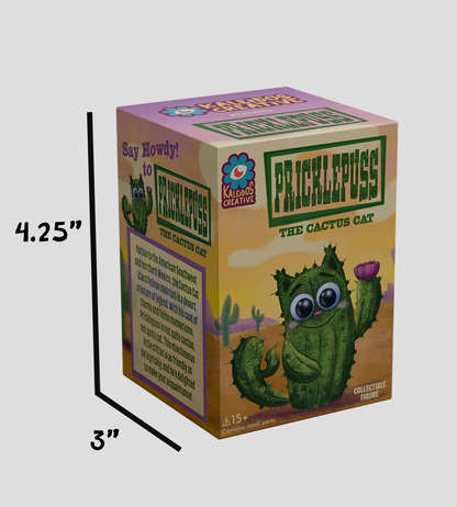 Sealed Kaleidos Creative Pricklepuss blind box by Ralphie's Funhouse, featuring a colorful, collectible toy inside.