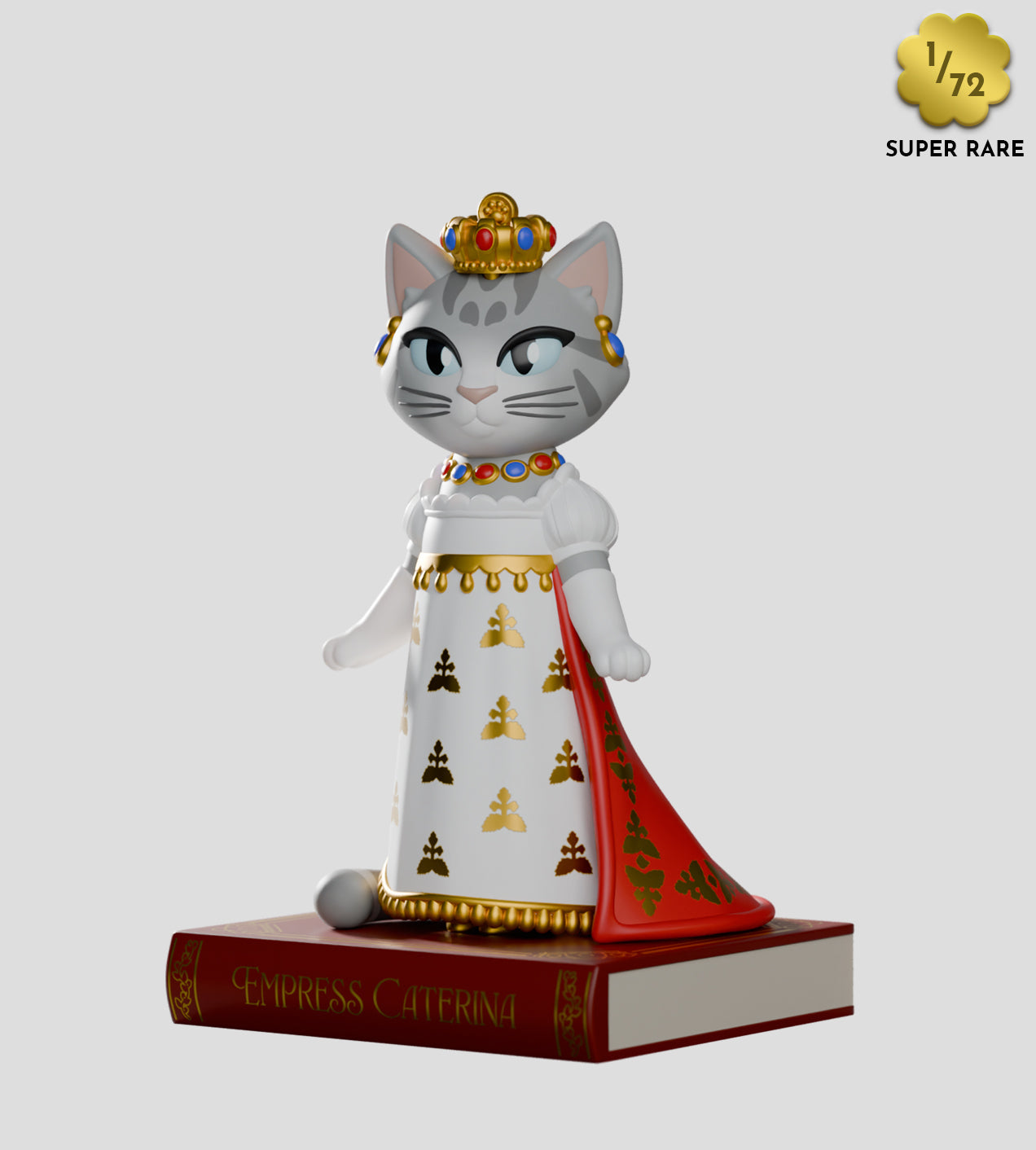 Sealed Ralphie's Funhouse Kaleidos Creative Regency Cats blind box featuring colorful cat illustrations inside.