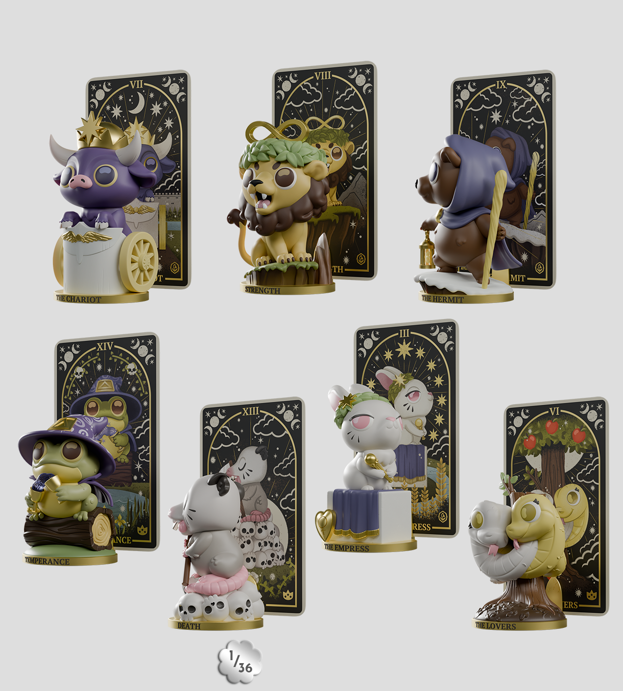 Sealed Ralphie's Funhouse Kaleidos Creative Wild Magic Tarot Volume 2 blind box with colorful artwork on the packaging.