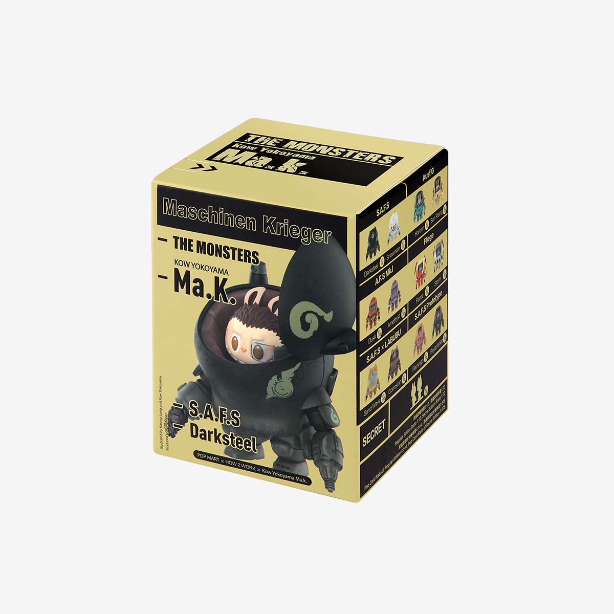 Sealed Ralphie's Funhouse POPMART Kow Yokoyama Ma. K. Series blind box in original packaging, featuring collectible toy design.