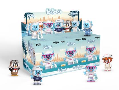 Sealed Ralphie's Funhouse Thrilljoy BLOO-niverse PIXL blind box vinyl featuring colorful artwork and a chance to win rare chase pieces.