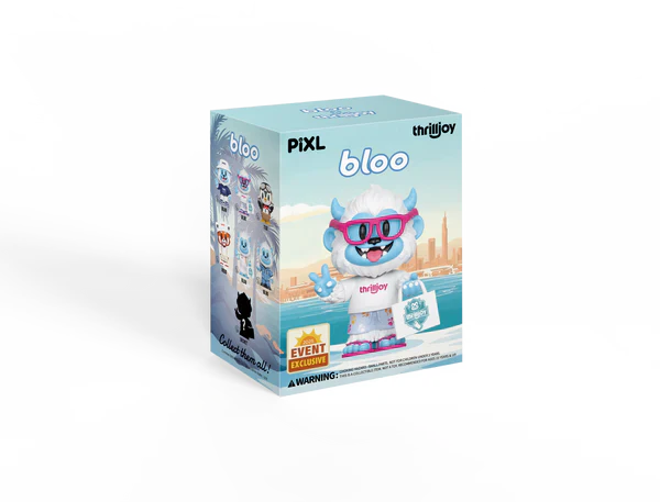 Sealed Ralphie's Funhouse Thrilljoy BLOO-niverse PIXL blind box vinyl with chance to win one of 300 rare chase figures.