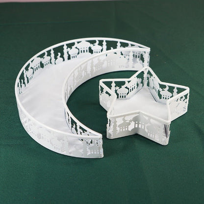 Ramadan Festive Star & Moon Iron Fruit Plate (MR073)
