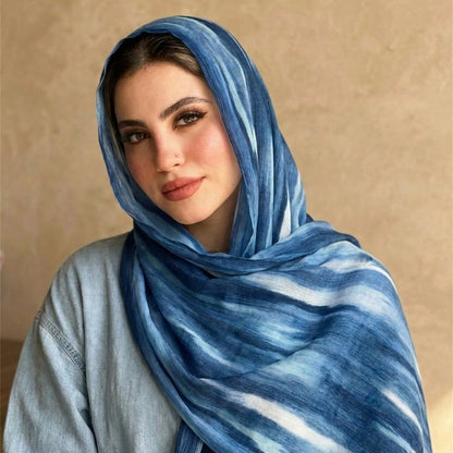 Rayon Gradient Tie-Dye Scarf  | Rayon Gradient Hijab (MH216)