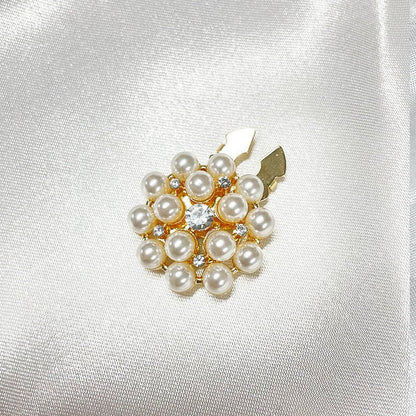 Rhinestone Button Covers | Crystal Flower Decorative Clips(MAC359)