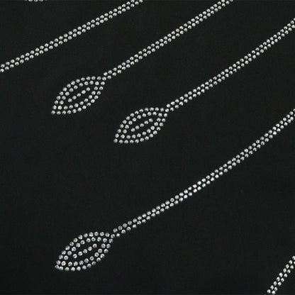 Rhinestone Embellished Butterfly Sleeve Abaya | Art Deco Kaftan Gown (MA374)