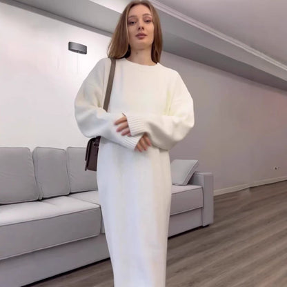 Ribbed Knit Maxi Dress(MS443)