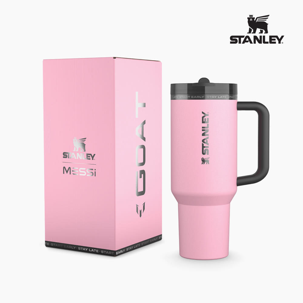 [MESSI X STANLEY] Quencher Pro Tour Flip Straw Tumbler 1.18L Messi Goat Pink