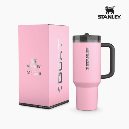 [MESSI X STANLEY] Quencher Pro Tour Flip Straw Tumbler 1.18L Messi Goat Pink