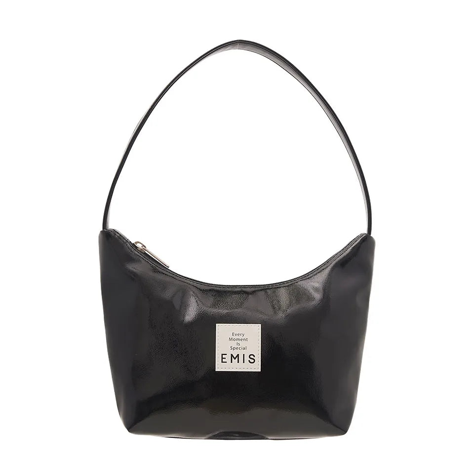 EMIS NEW ENAMEL HOBO BAG