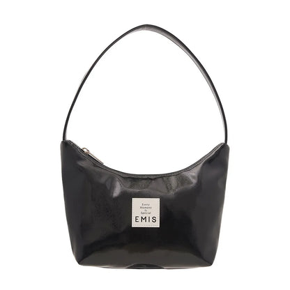EMIS NEW ENAMEL HOBO BAG
