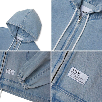 MARKM DEMIN HOODIE JUMPER-BLUE