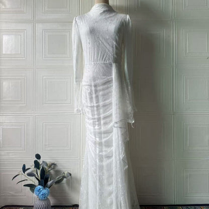 Sequin Embellished Maxi Dress(MS282)
