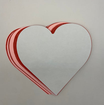 SHAPES ETC. Heart Small Tri-Color Creative Cut-Outs- 2.5”