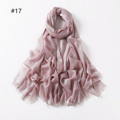 Shining Artificial Bright Silk Hijab (MH100)