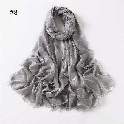 Shining Artificial Bright Silk Hijab (MH100)