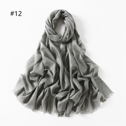 Shining Artificial Bright Silk Hijab (MH100)