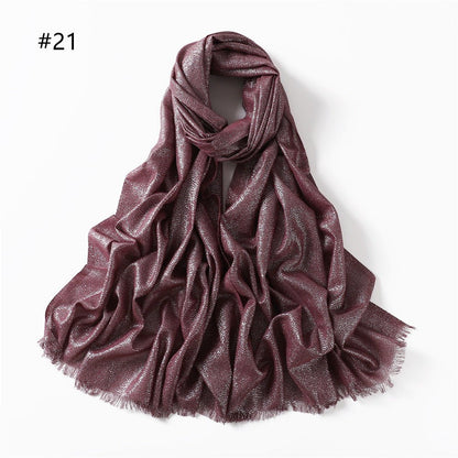 Shining Artificial Bright Silk Hijab (MH100)
