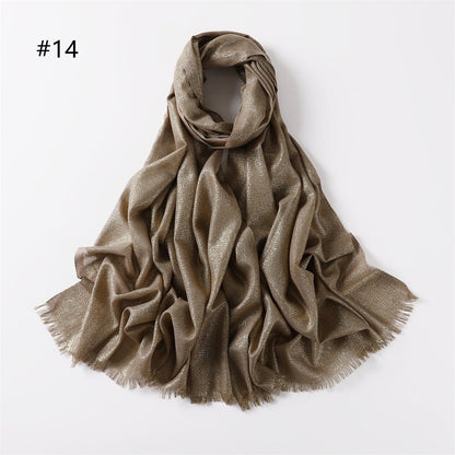 Shining Artificial Bright Silk Hijab (MH100)