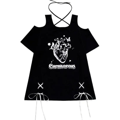 Off Shoulder Bow T-Shirt