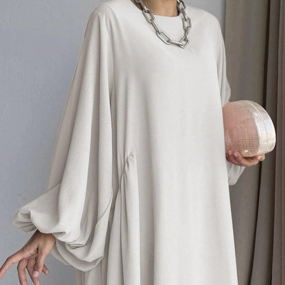 Simple Puff Balloon Sleeve Abaya (MA066)