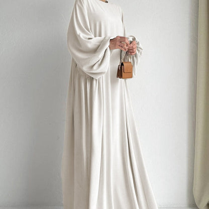 Simple Puff Balloon Sleeve Abaya (MA066)