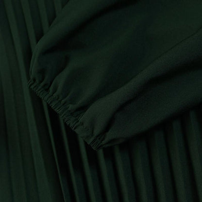 Simple Solid Color Pleated Abaya (MA094)