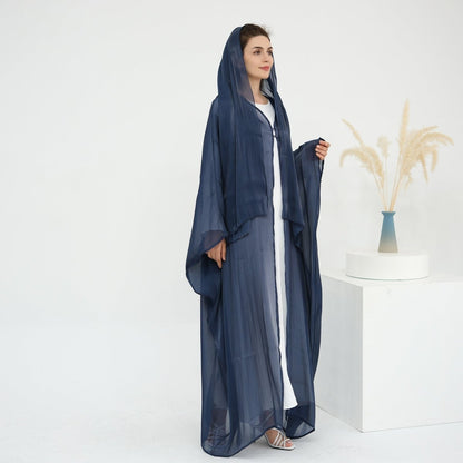 Soft Crinkle Island Cotton Batwing Cardigan 3-Piece Set (MOA228)